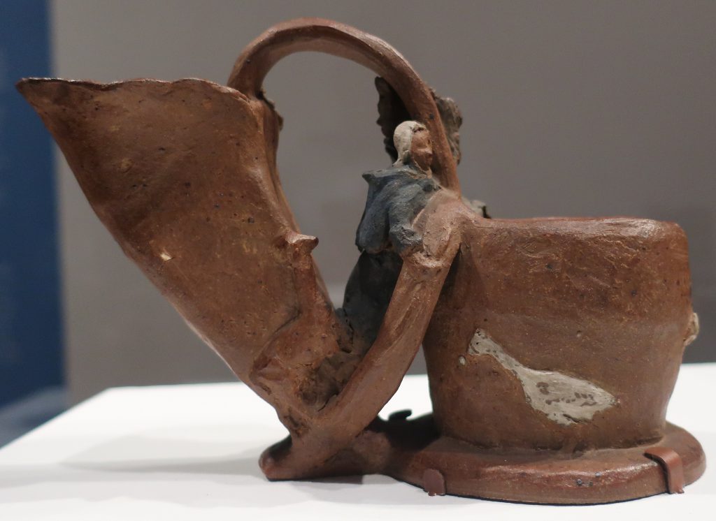 Double Vessel with Breton Girl, Sheep and Geese by Paul Gauguin