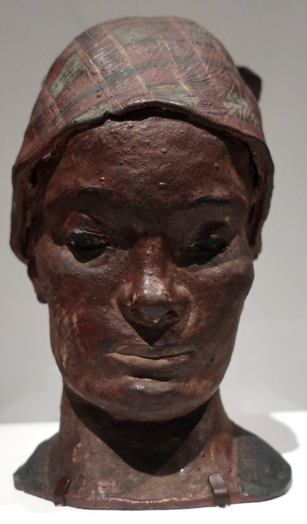 Portrait Head of Martinique Woman with Kerchief by Paul Gauguin
