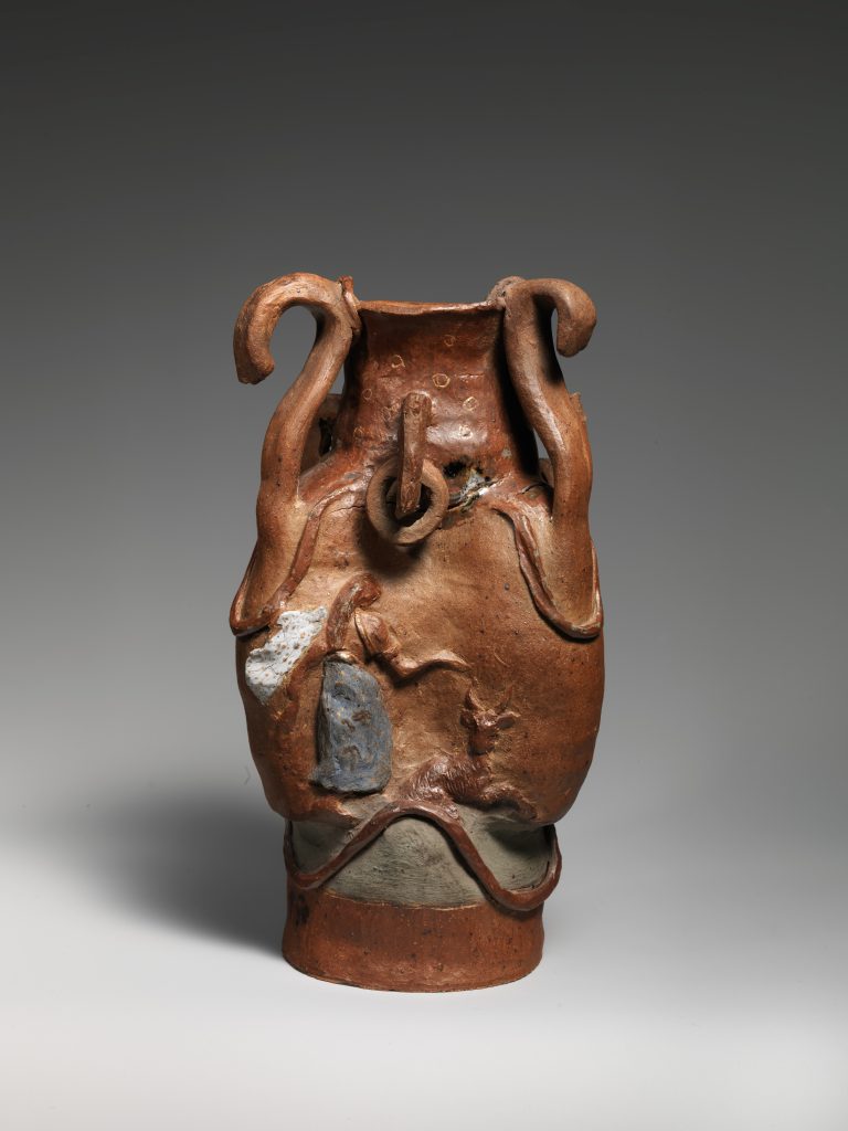 Vessel with Women and Goats by Paul Gauguin, view 1