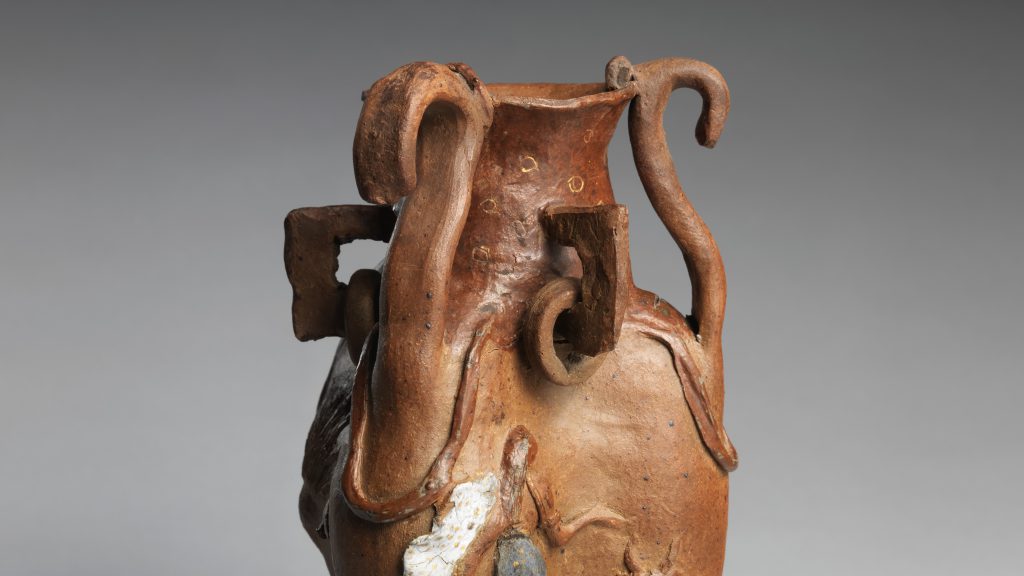 Vessel with Women and Goats by Paul Gauguin, view 8